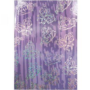 *3/$15* Purple with Silver Butterflies Notebook
